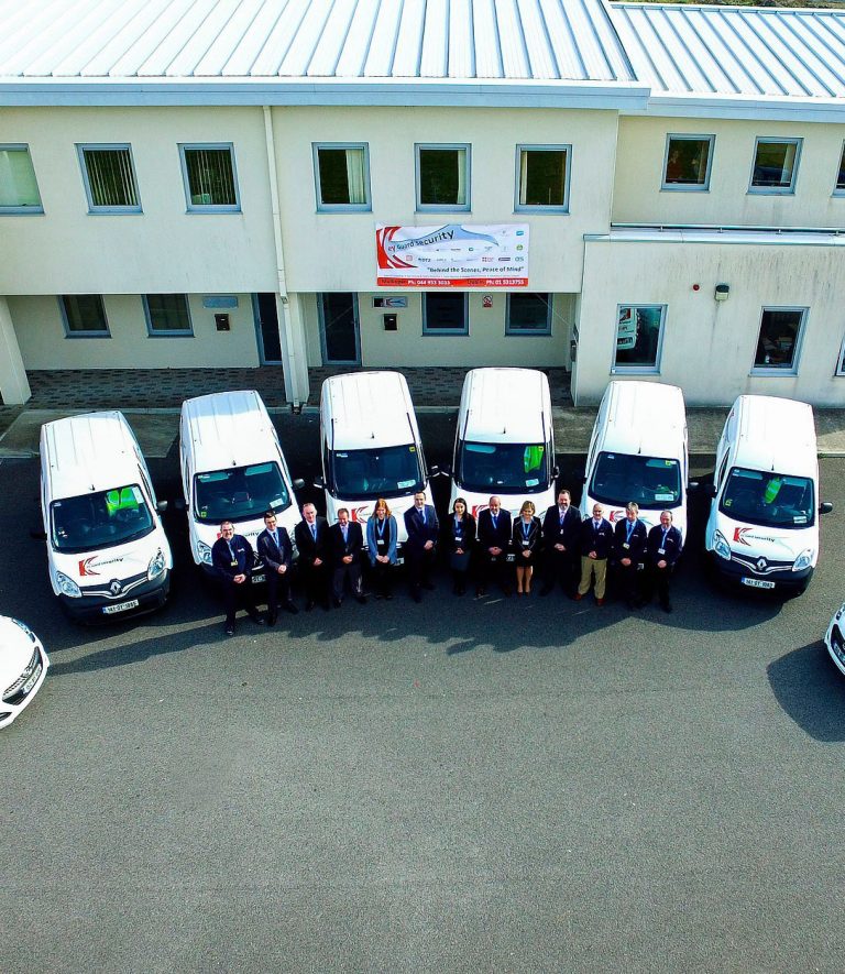 Key Guard Security Head Office Front Drone Shot